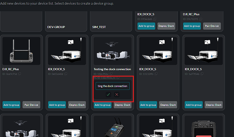 Edit device name