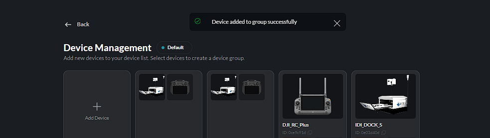Group created successfully