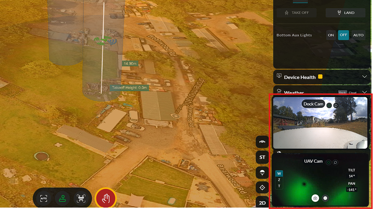 Cameras view