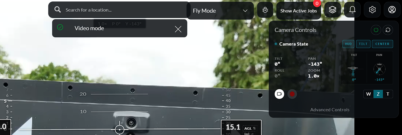 Toggle cam mode success