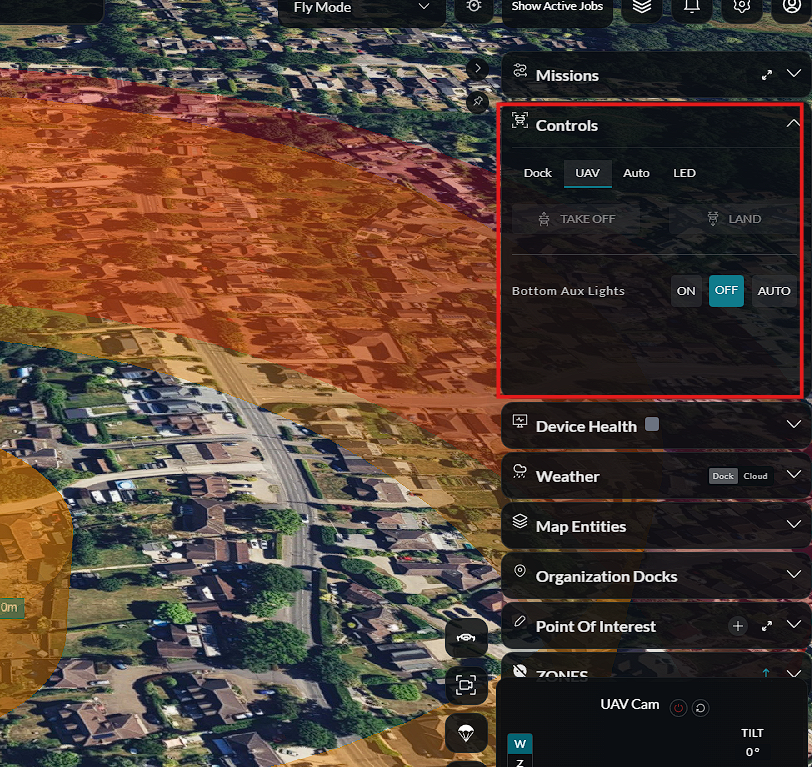 UAV controls