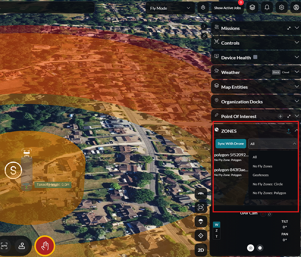 Zones view