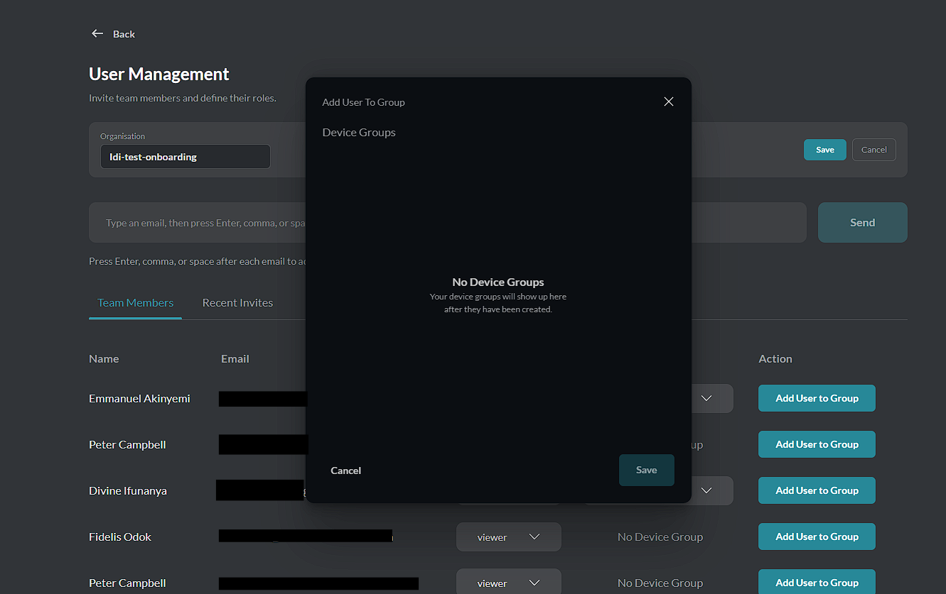Assign Group to User Empty State