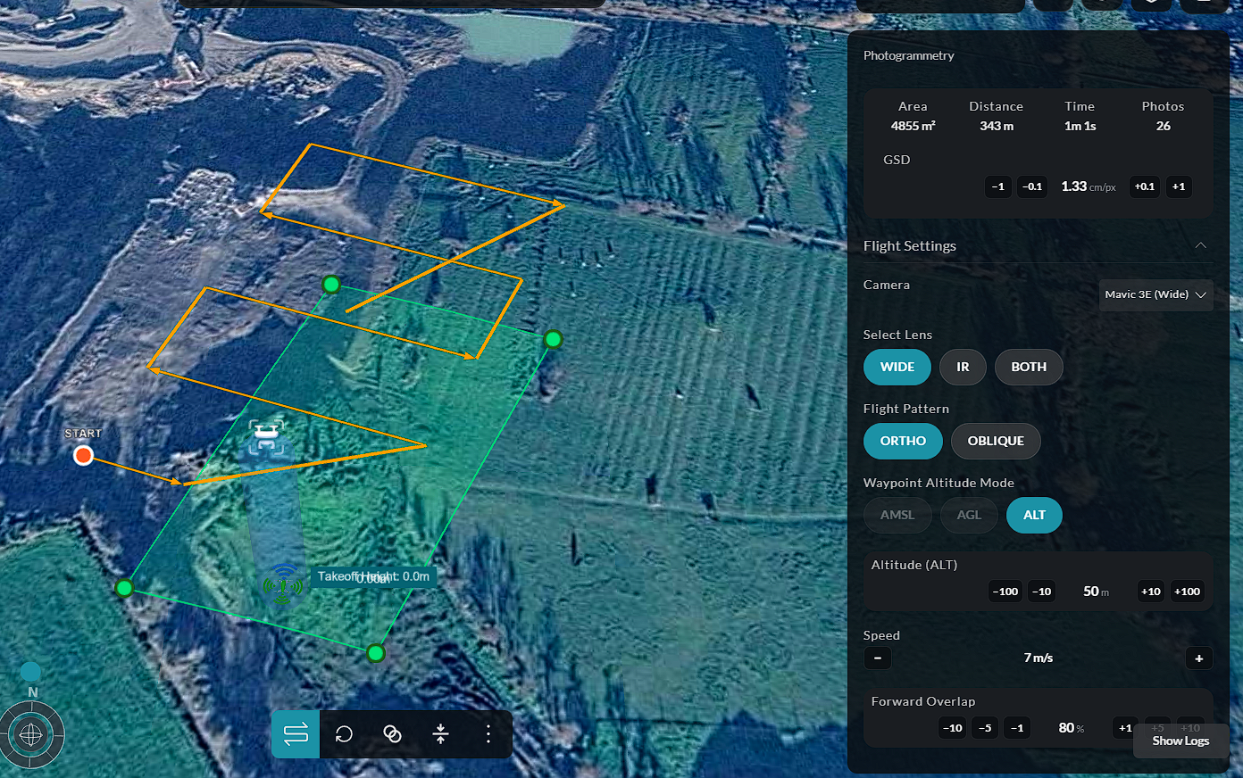 Setting photogrammetry data 1