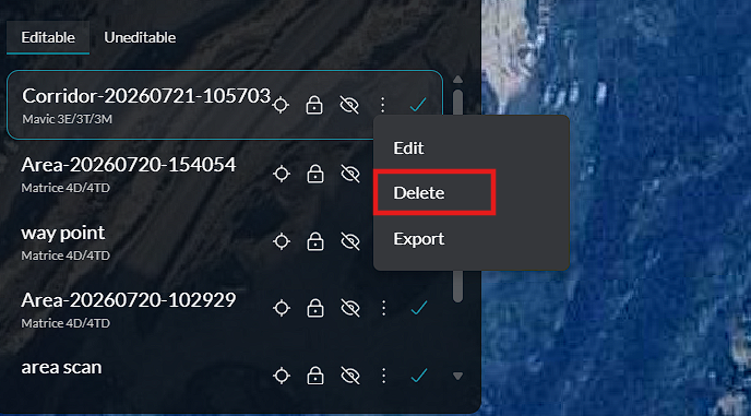 Delete mission