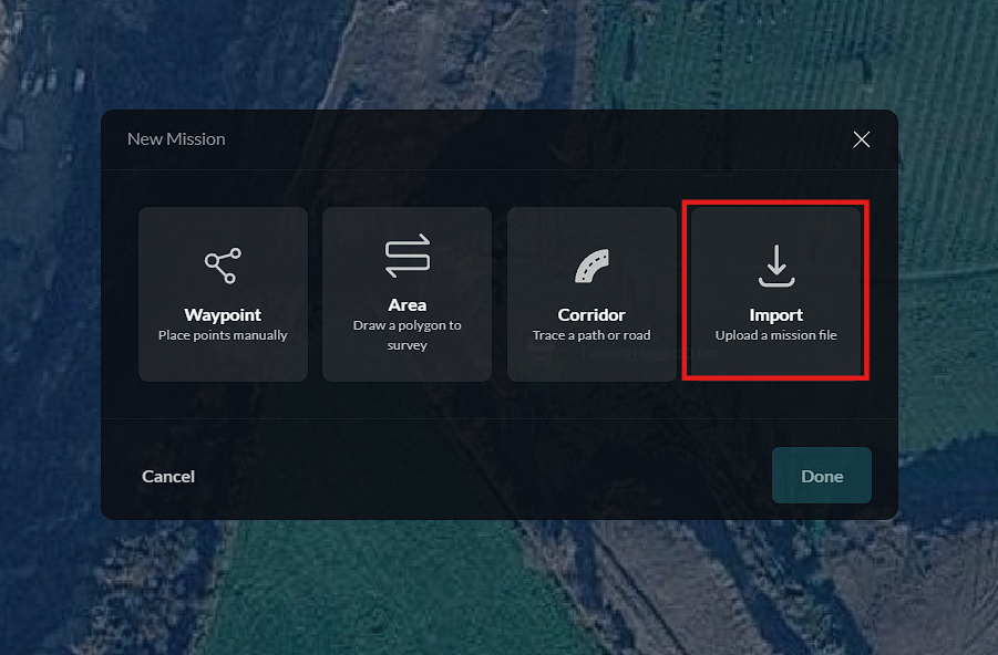 Select import