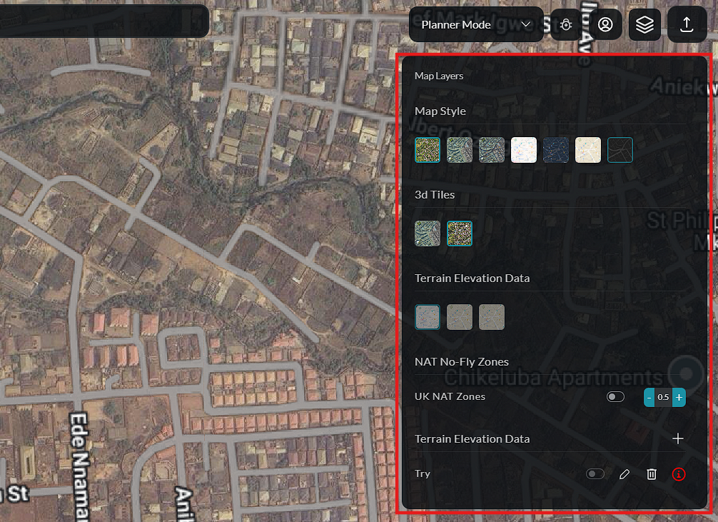 Map selection