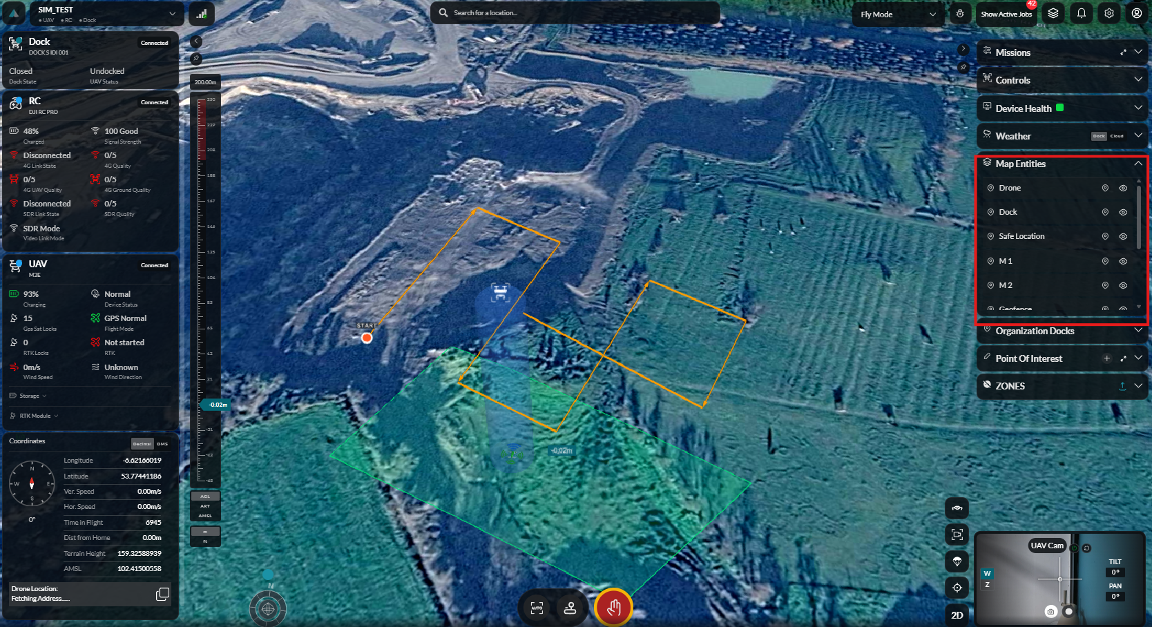 Map entities