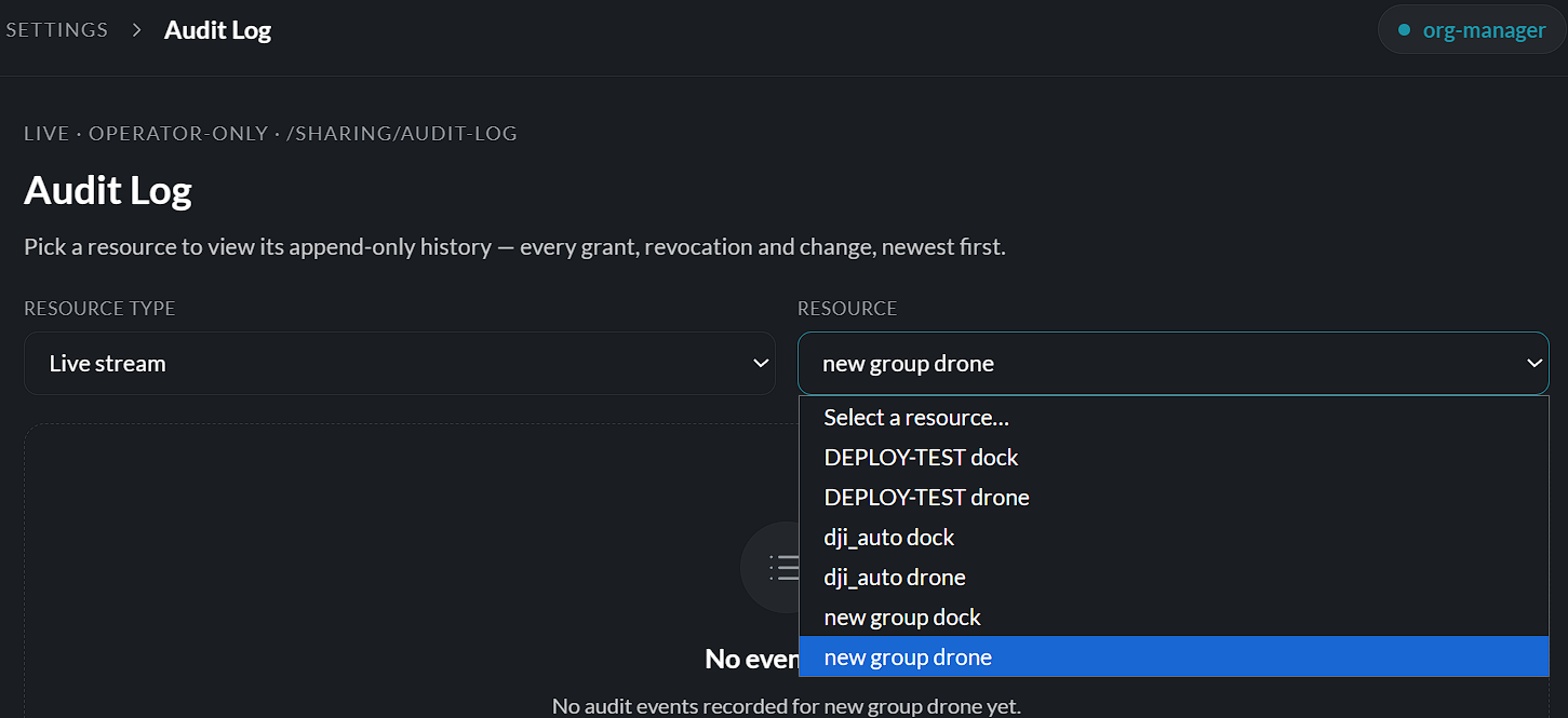 Resource selection