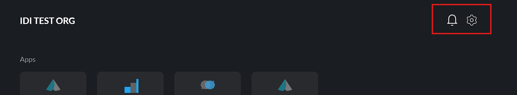 Dashboard header