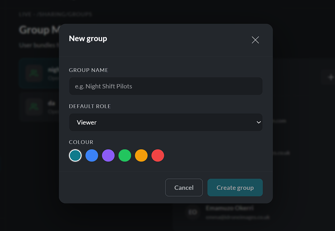 Create new group