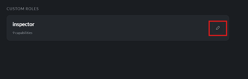 Edit role button
