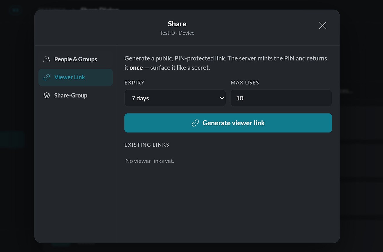 Viewer link